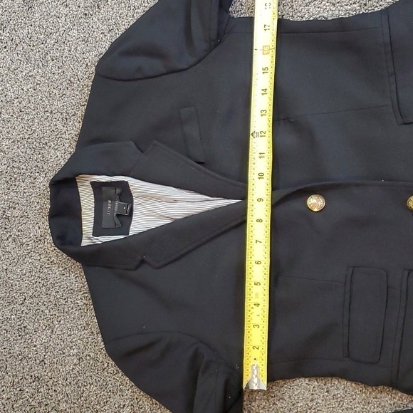 J Crew Womens Schoolboy Wool Blend 2 Button Jacket sz 4 - Picture 6 of 16